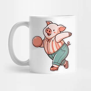 pig bowling Mug